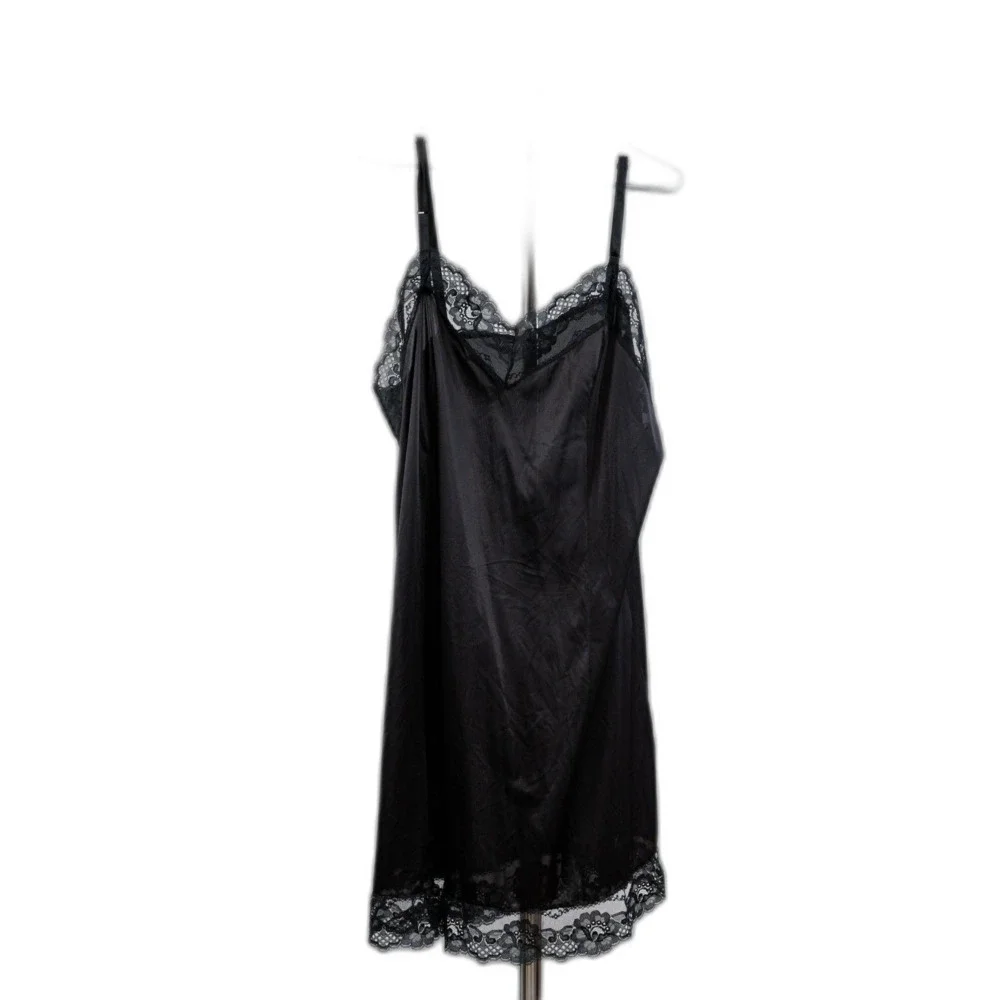 Velrose black slip dress size 44/M